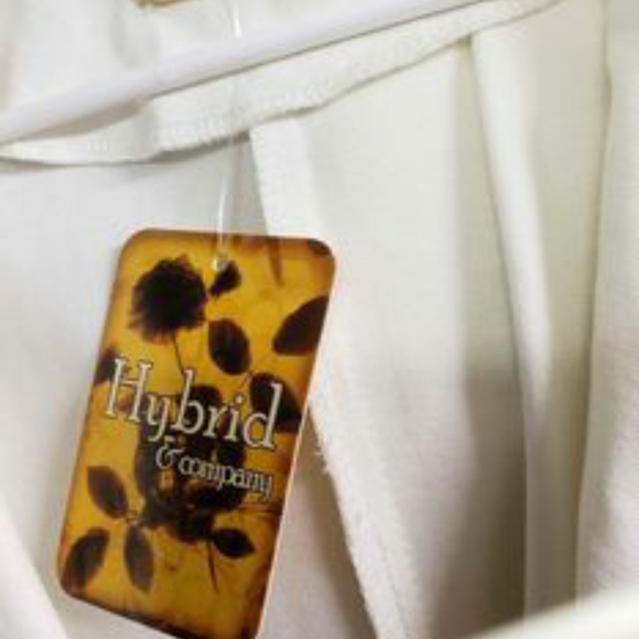 Hybrid & Company Women Double Notch Lapel Sharp Shoulder Pad Office Blazer M - Picture 8 of 9